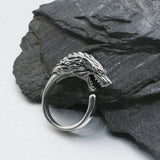 Bague Loup<br> Biker - Loup-Faction