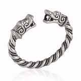 Bracelet Loup<br> Nordique (Acier) - Loup-Faction