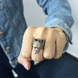 Bague Loup<br> Anubis - Loup-Faction