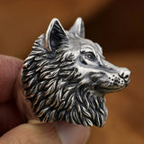 Bague Loup<br> Maitre Argent - Loup-Faction