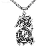 Pendentif Loup<br> Talisman (Acier) - Loup-Faction