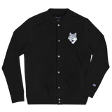 Veste Bomber Champion Brodé<br> Loup Gris