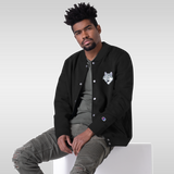 Veste Bomber Champion Brodé<br> Loup Gris