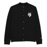 Veste Bomber Champion Brodé<br> Loup Gris