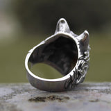 Bague Loup<br> Tête De Loup - Loup-Faction