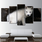 Tableau Loup<br> Louveteau Blanc - Loup-Faction