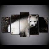 Tableau Loup<br> Louveteau Blanc - Loup-Faction