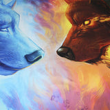 Housse de couette loup<br> Glace et Feu - Loup-Faction