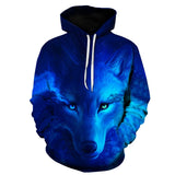 Pull Loup<br> Océan Bleu - Loup-Faction