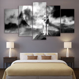 Tableau Loup<br> Chien Loup - Loup-Faction