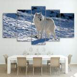 Tableau Loup<br> Pureté Blanche - Loup-Faction