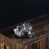 Bague Loup<br> Métal - Loup-Faction