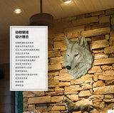Sculpture Loup<br> Tête De Loup Blanc - Loup-Faction