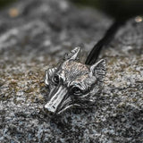Pendentif Loup<br>Tête Nordique - Loup-Faction