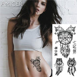 Tatouage Temporaire Loup<br> Attrape-Rêves - Loup-Faction