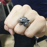 Bague Loup<br> Métal - Loup-Faction