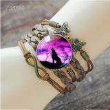 Bracelet Loup<br> Infinity (Cuir) - Loup-Faction