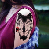 Tatouage Temporaire Loup<br> Charmeur - Loup-Faction