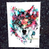Tatouage Temporaire Loup<br> Gold Ocean - Loup-Faction
