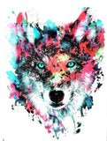 Tatouage Temporaire Loup<br> Gold Ocean - Loup-Faction