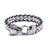 Bracelet Loup<br> Chef Titanium - Loup-Faction