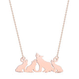 Pendentif Loup<br> en Famille - Loup-Faction