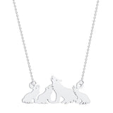 Pendentif Loup<br> en Famille - Loup-Faction