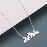 Pendentif Loup<br> en Famille - Loup-Faction