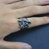 Bague Loup<br> Rock - Loup-Faction