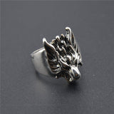 Bague Loup<br> Rock - Loup-Faction