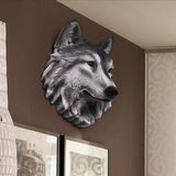 Sculpture Loup<br> Tête De Loup Gris - Loup-Faction