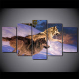 Tableau Loup<br> Balade Enneigé - Loup-Faction