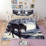 Housse de Couette Loup<br> Noir D'hiver - Loup-Faction