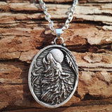 Pendentif Loup<br> Pleine Lune - Loup-Faction
