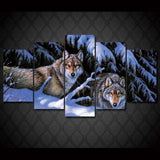 Tableau Loup<br> Dans La Neige - Loup-Faction