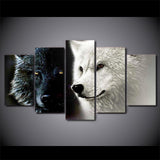 Tableau Loup<br> Ange Et Démon - Loup-Faction
