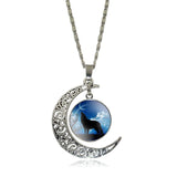 Pendentif Loup <br> Croissant de Lune - Loup-Faction