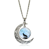 Pendentif Loup <br> Croissant de Lune - Loup-Faction