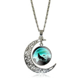 Pendentif Loup <br> Croissant de Lune - Loup-Faction