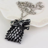 Pendentif Loup<br> Tête de Loup Stark - Loup-Faction