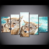 Tableau Loup<br> Flocons De Neige - Loup-Faction