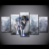 Tableau Loup<br> Dans La Brume - Loup-Faction