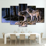 Tableau Loup<br> Au Bord Du Lac - Loup-Faction