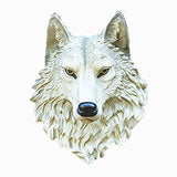 Sculpture Loup<br> Tête De Loup Blanc - Loup-Faction