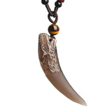 Pendentif Loup<br> Obsidienne - Loup-Faction