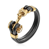 Bracelet Loup<br> Menotté (Cuir) - Loup-Faction