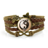 Bracelet Loup<br> Papillon (Cuir) - Loup-Faction
