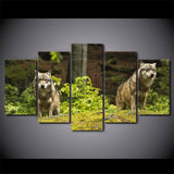 Tableau Loup<br> Verdure - Loup-Faction
