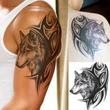 Tatouage Temporaire Loup<br>Tribal - Loup-Faction