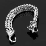 Bracelet Loup<br> Titane (Argent) - Loup-Faction